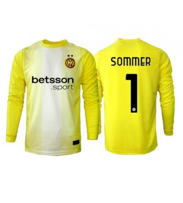 Inter Milan Yann Sommer #1 Målmand Udebanetrøje 2025-26 Langærmet
